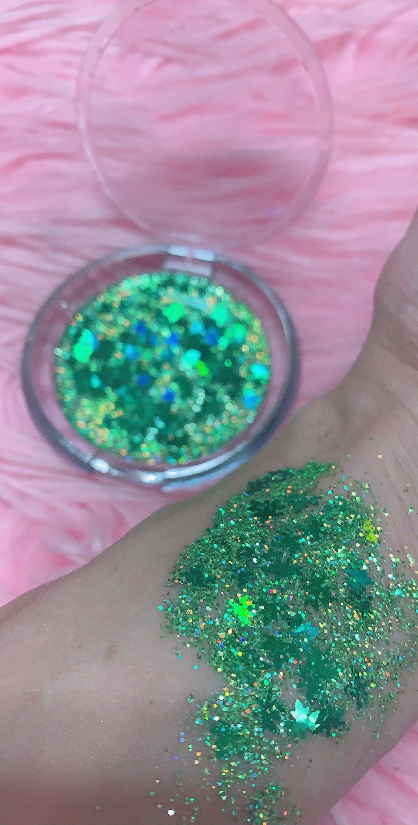 Inked Doll Cosmetics - 420 GLITTER HIGHLIGHTER (36 mm or 59 mm HUGE!!)