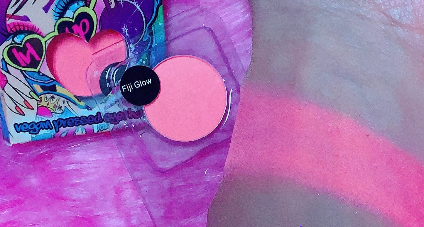 Inked Doll Cosmetics - *UV*FIJI GLOW! (Salmon Pink/Orange) PRESSED EYESHADOW SINGLE