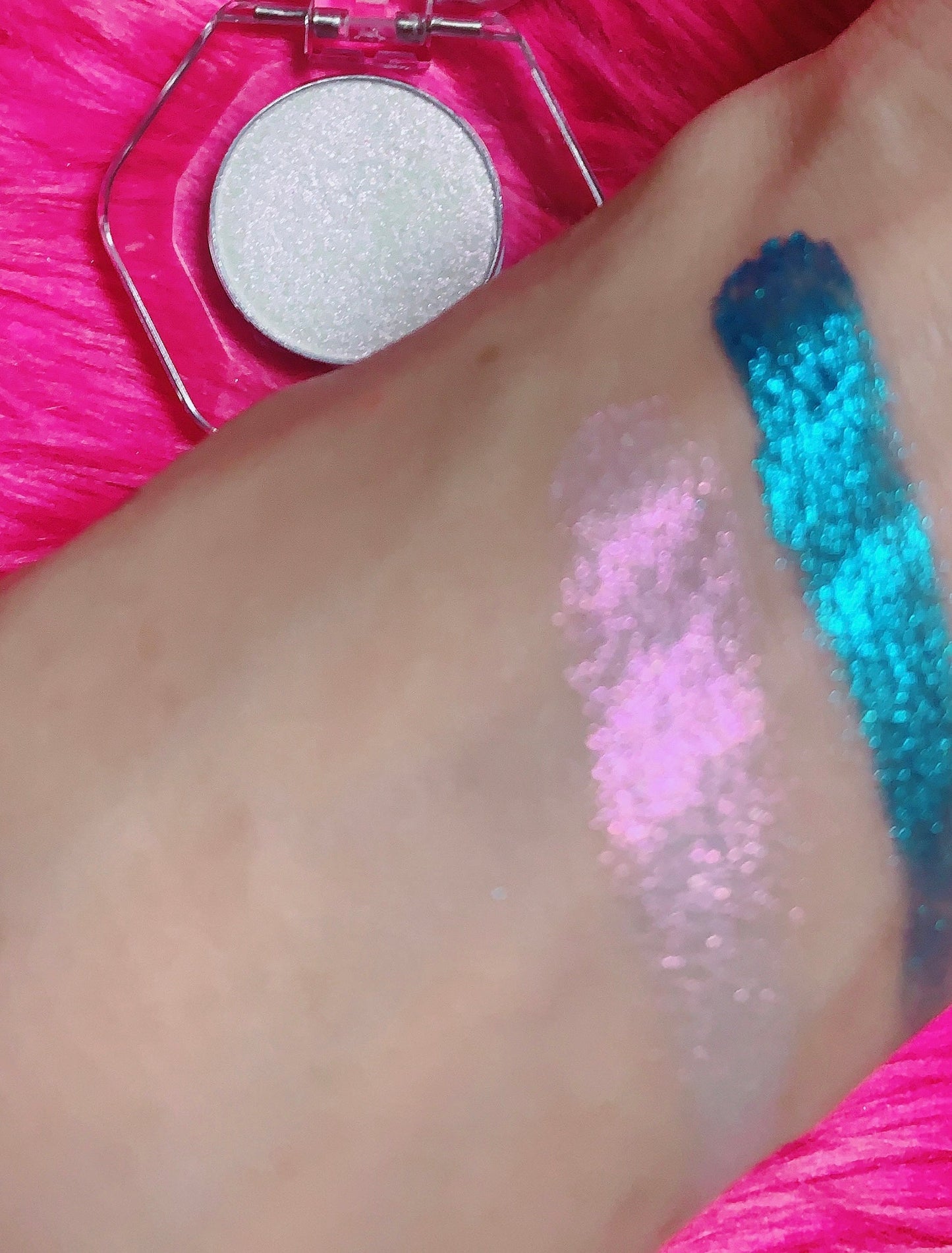 Inked Doll Cosmetics - FROSTED SUGAR Unicorn SKULL Pressed Duochrome