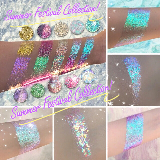 Inked Doll Cosmetics - LEMON GOLD *LMT EDT* Summer Festival Pressed Glitter