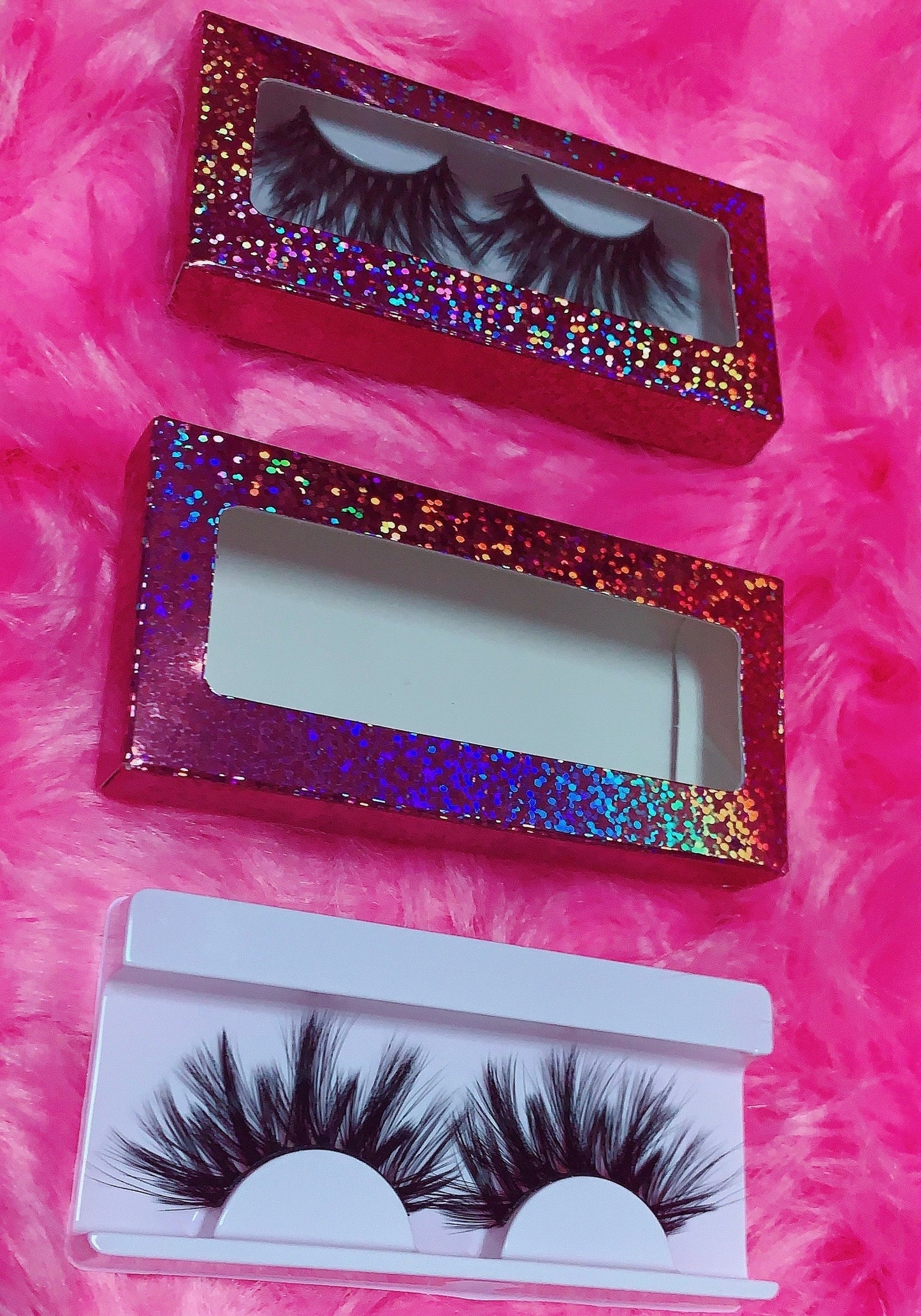 Inked Doll Cosmetics - #$IKKENING 3D DreamDoll Lashes *Pink Holographic* Case