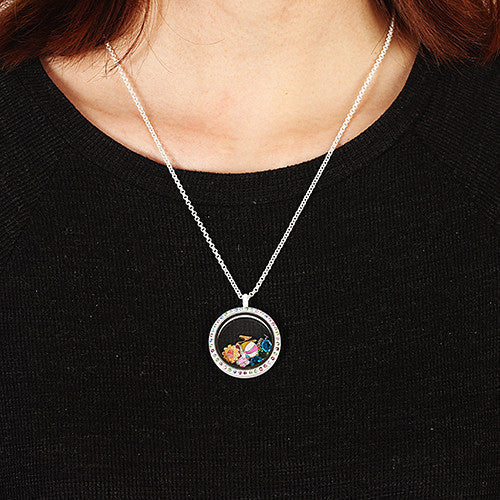 Gold Letter H Locket Charm