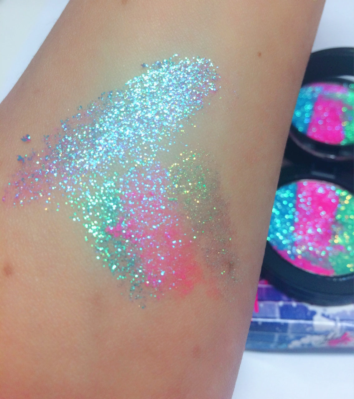Inked Doll Cosmetics - *MERMAID PRINCESS !* Iridescent Glitter Pressed Single!