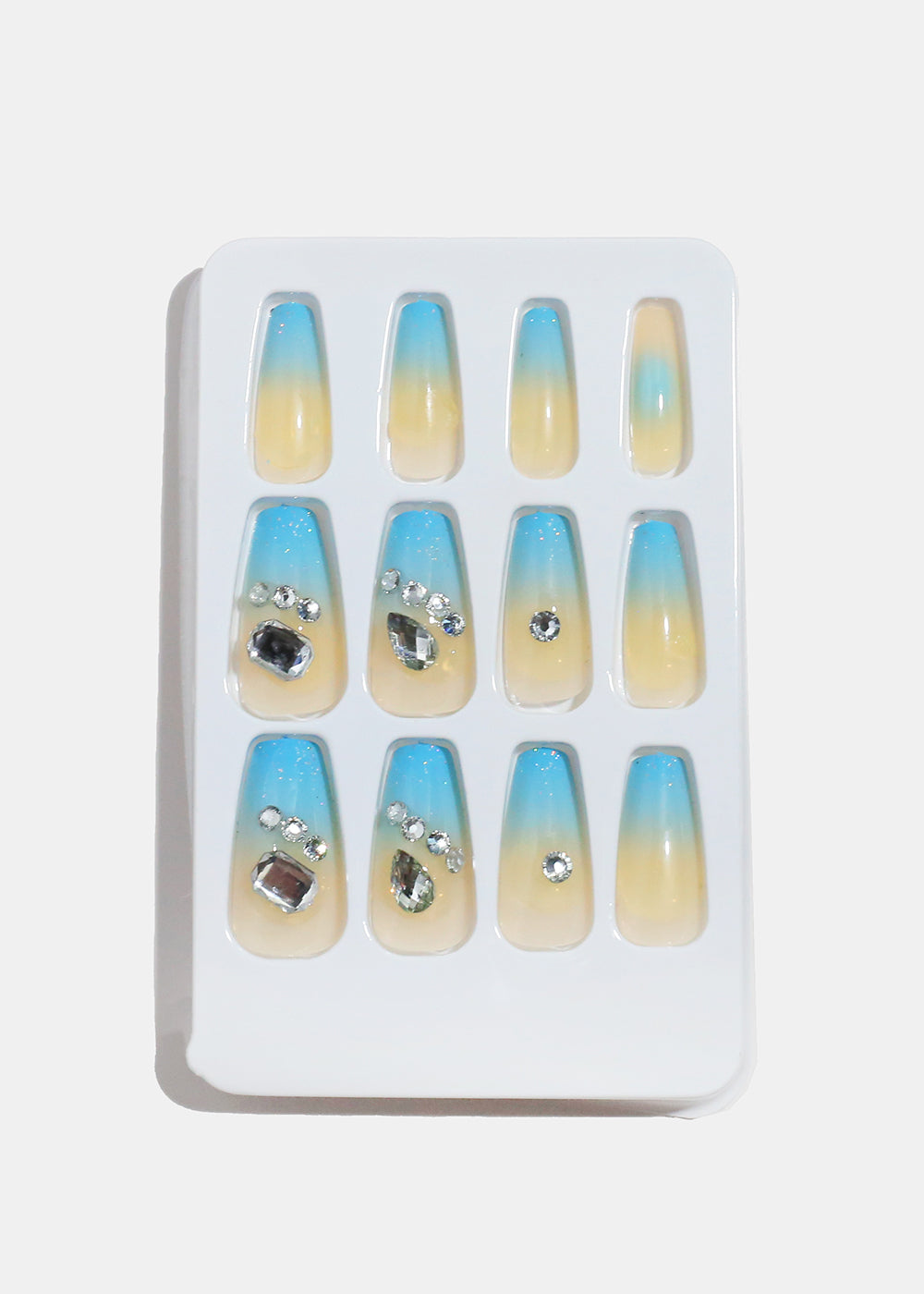 AOA Studio Coastal Glow 5D Rhinestone Press-On Nails