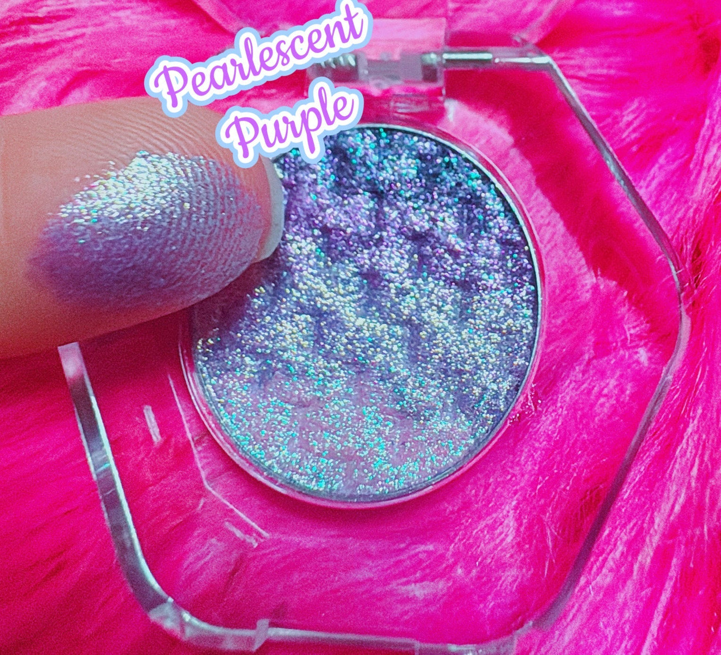 Inked Doll Cosmetics - PEARLESCENT PURPLE “Mermaidia Collection” Pressed TripleChrome