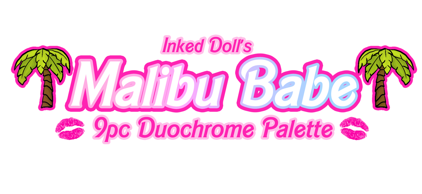 Inked Doll Cosmetics - “MALIBU BABE” 9 pc Duochrome Palette