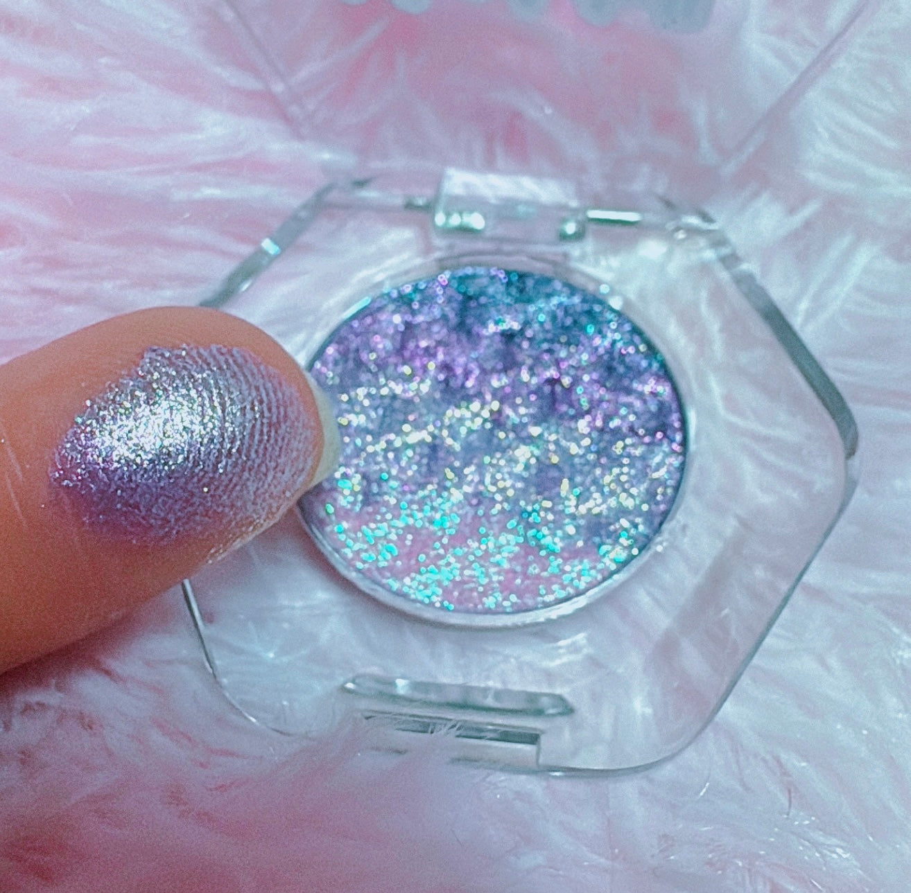 Inked Doll Cosmetics - PEARLESCENT PURPLE “Mermaidia Collection” Pressed TripleChrome