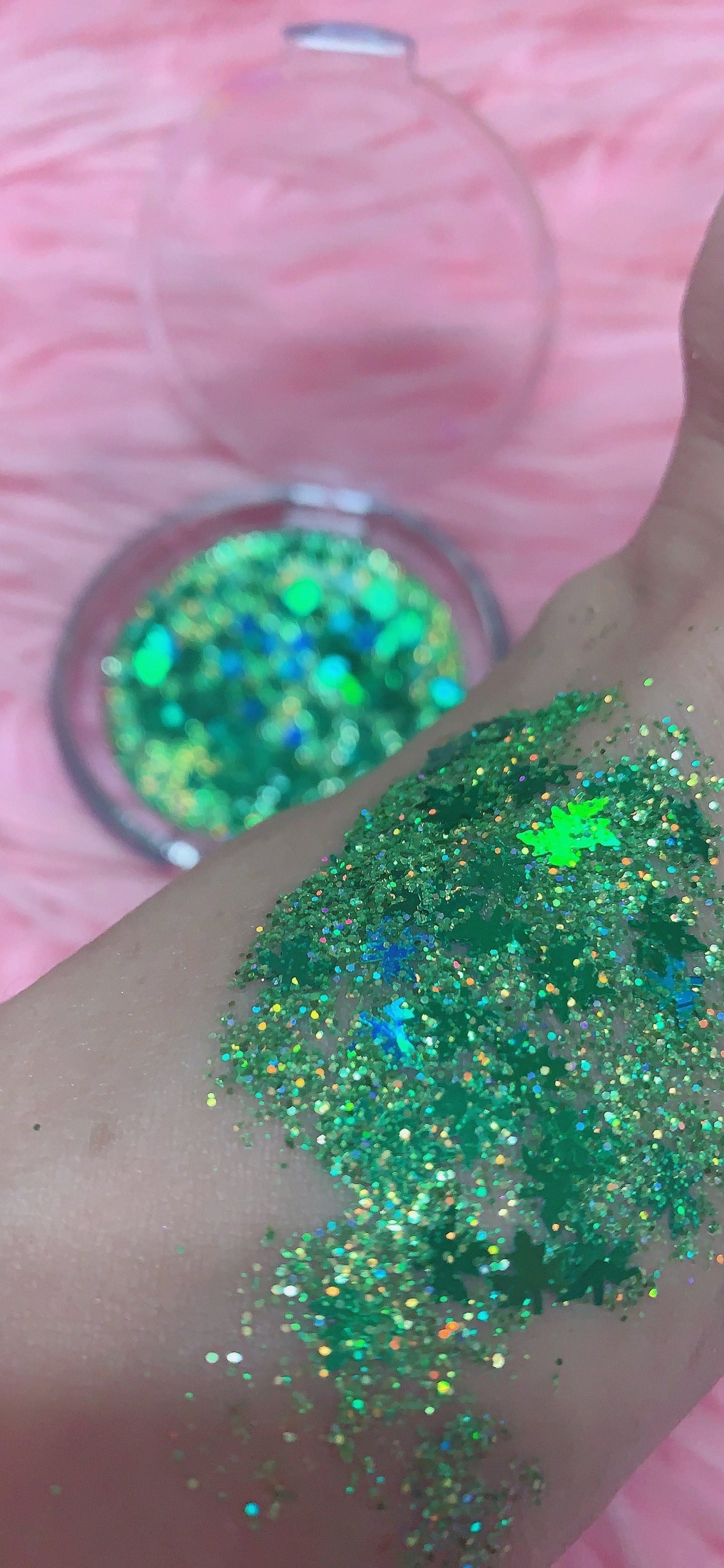 Inked Doll Cosmetics - 420 GLITTER HIGHLIGHTER (36 mm or 59 mm HUGE!!)