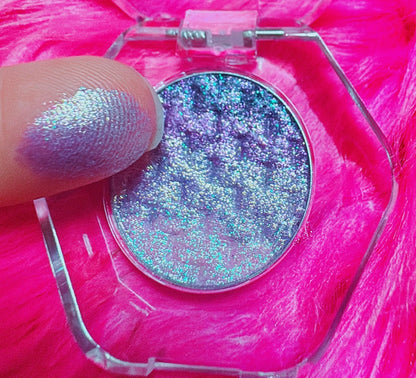 Inked Doll Cosmetics - PEARLESCENT PURPLE “Mermaidia Collection” Pressed TripleChrome
