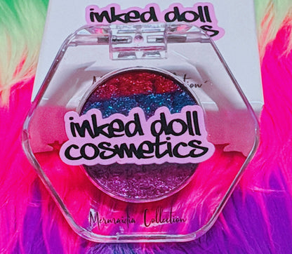 Inked Doll Cosmetics - DON’T BE SHELLOUS “MERMAIDIA COLLECTION” PRESSED TRIPLECHROME