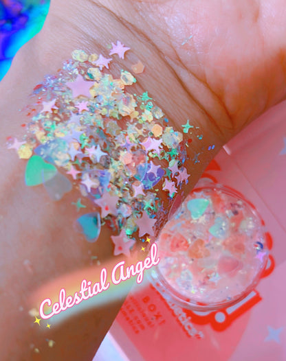 Inked Doll Cosmetics - CELESTIAL ANGEL MERMAID JELLY (FACE/BODY/HAIR) GLITTER GEL