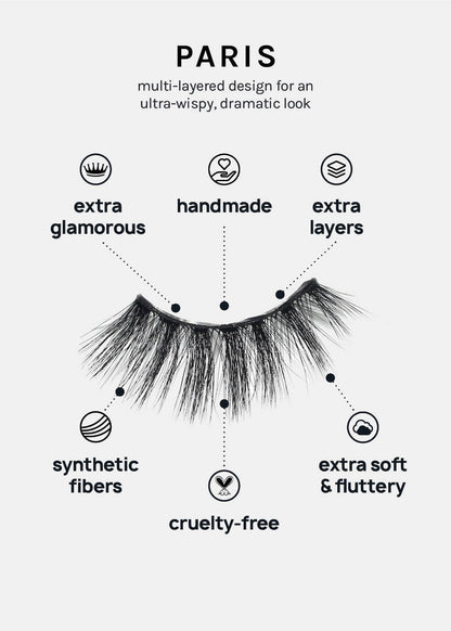 A+ Glam 3D Faux Mink Lashes - Paris