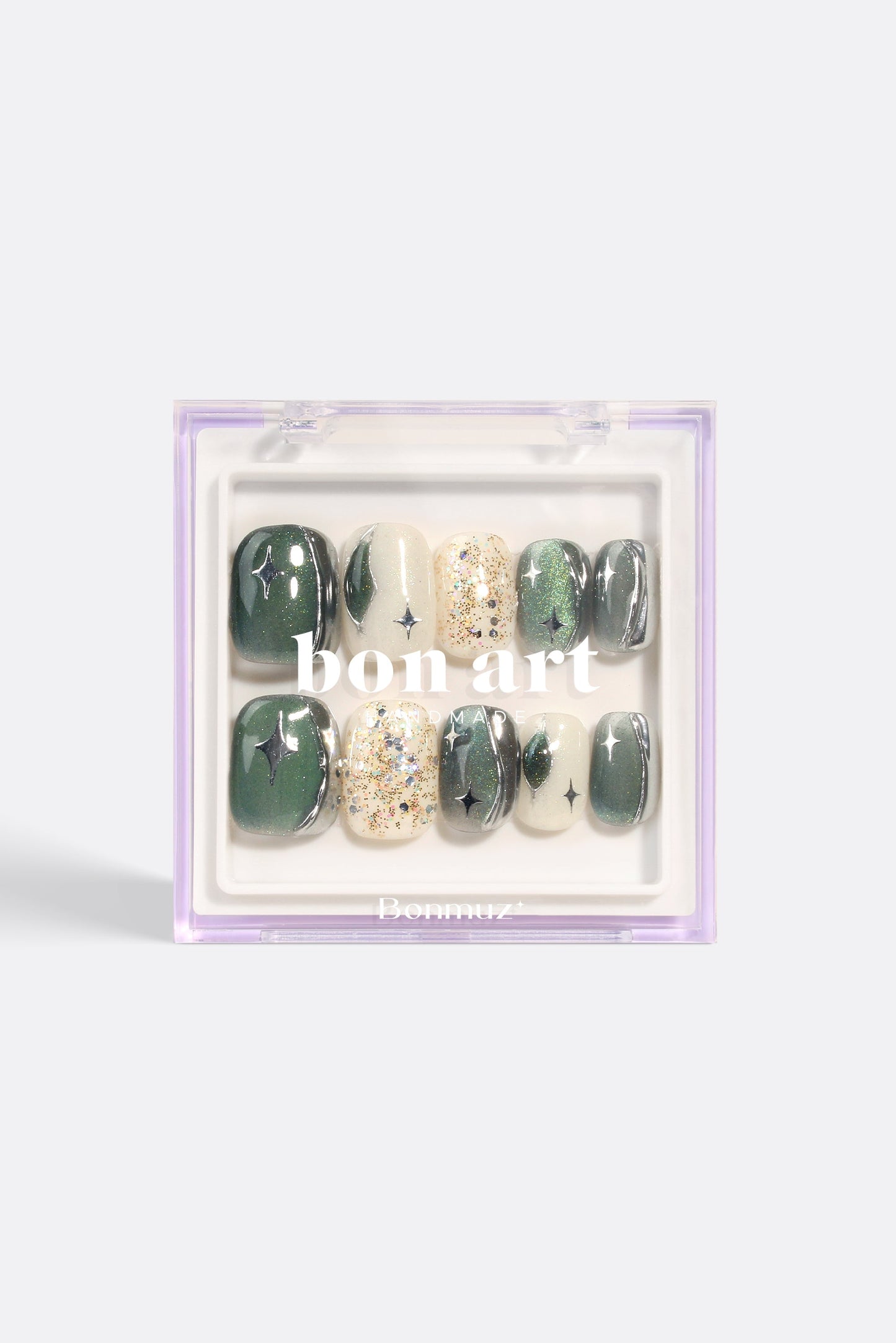 Bonmuz - Woodland Glitter Gala | Pro Handmade Gel Nails