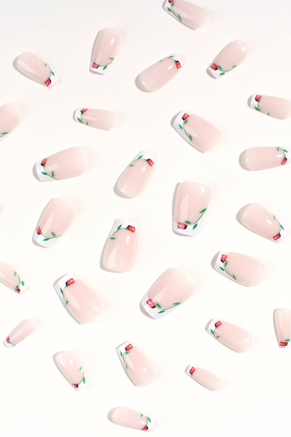 Bonmuz - Rose Coronet | Soft & Durable Press-On Nails