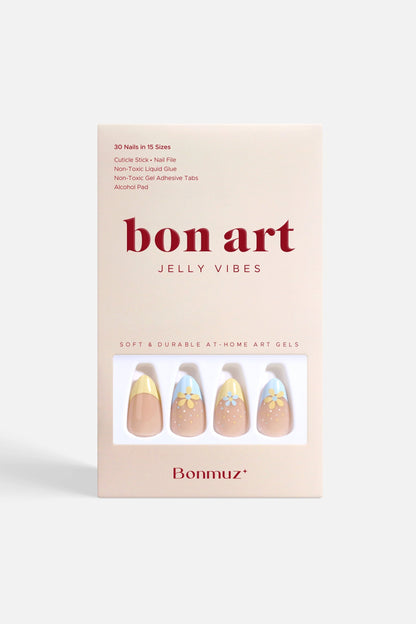 Bonmuz - Sunny Halo | Soft & Durable Press-On Nails