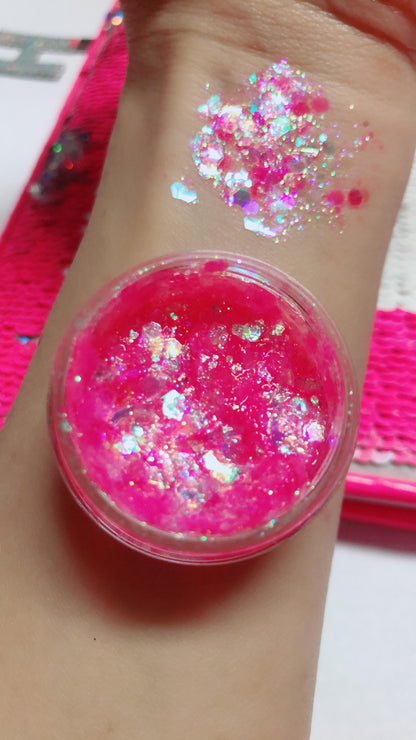 Inked Doll Cosmetics - BACHELORETTE Mermaid Jelly (Face/Body/Hair) Glitter Gel