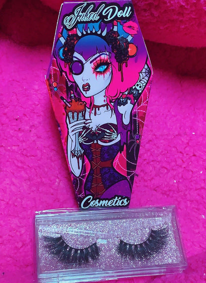 Inked Doll Cosmetics - *GLITTER SYRINGES* + FATAL VOWS LASH* DUO "Coffin Collections" GlamDoll Glitter