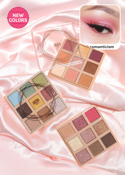AOA Colorful Canvas 9 Color Eyeshadow Palette