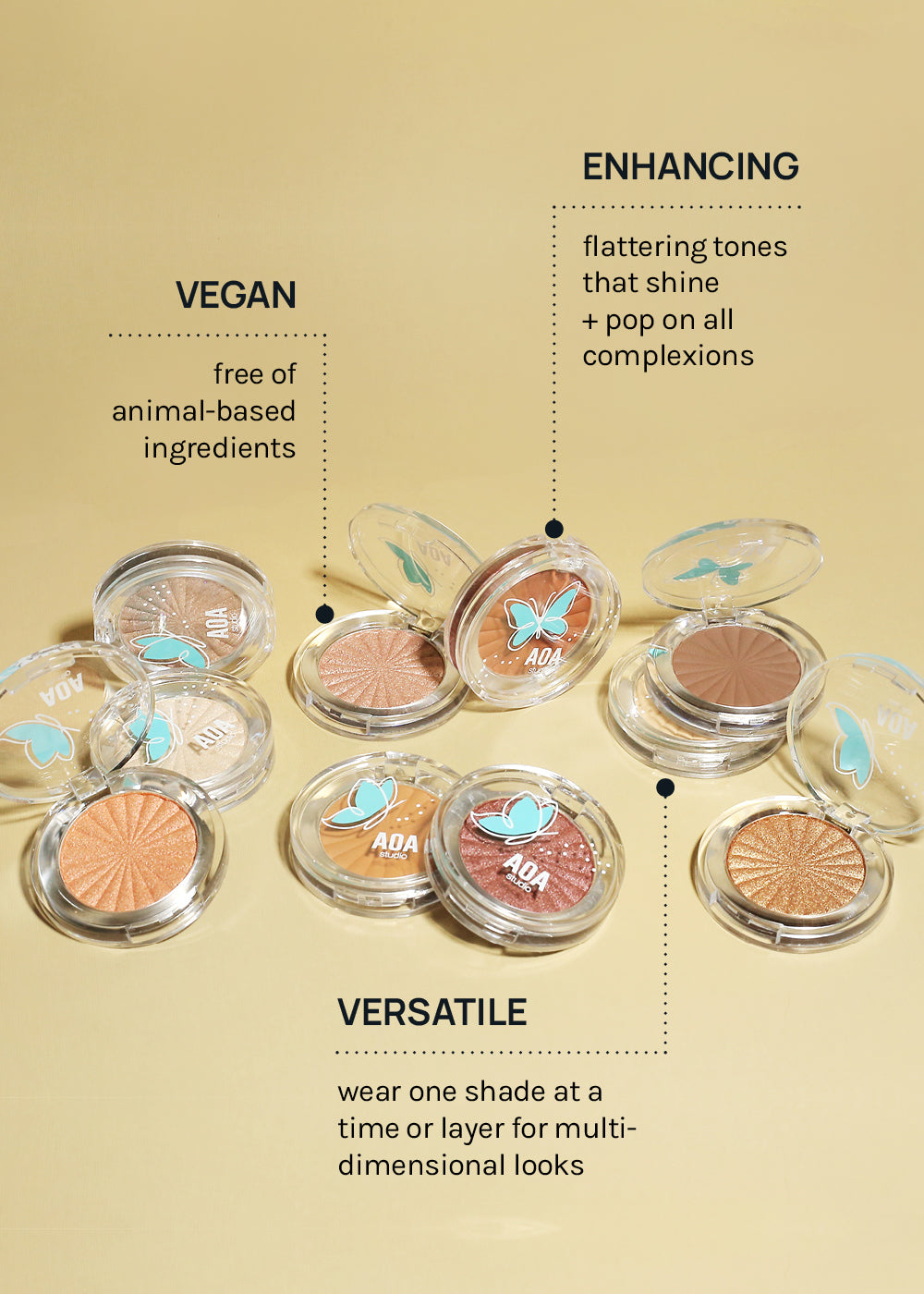 AOA Fly with Me Shimmer Eyeshadows