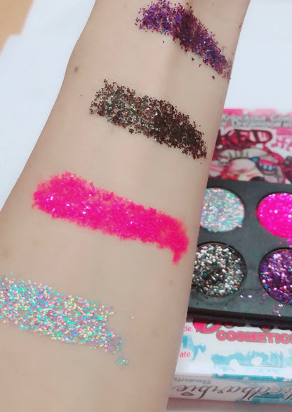 Inked Doll Cosmetics - DEAD CUTE Metallic Pressed Glitter Quad