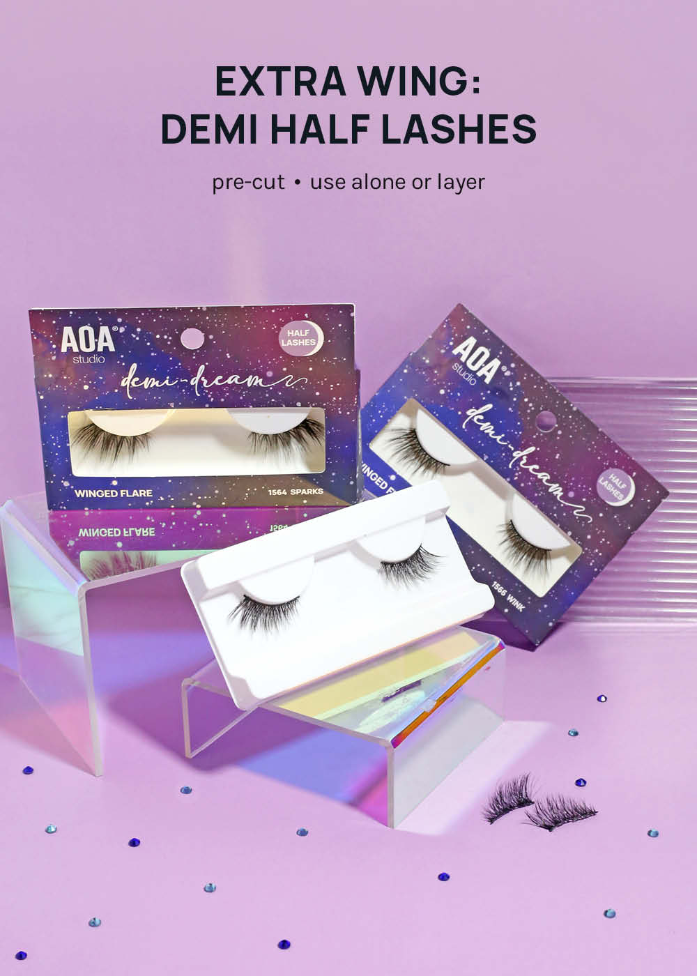 Demi-Dream Half Lashes – Peekaboo