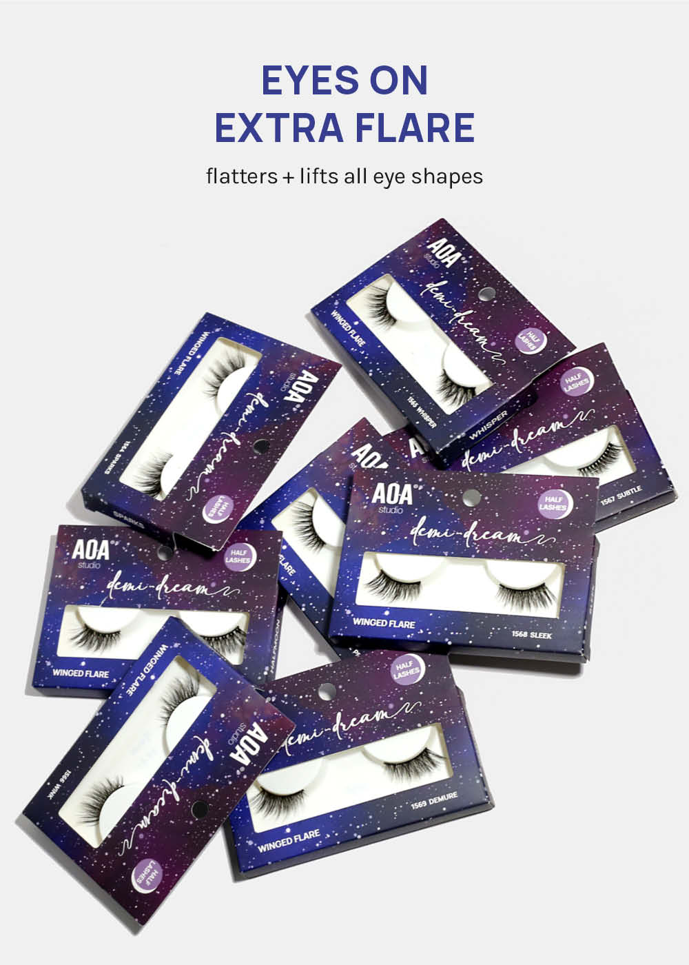Demi-Dream Half Lashes – Subtle