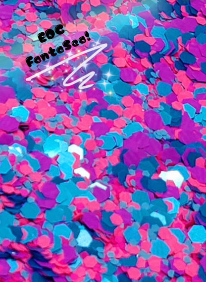 Inked Doll Cosmetics - "EDC FANTASEA" *UV/BlackLight* Festival FunFetti