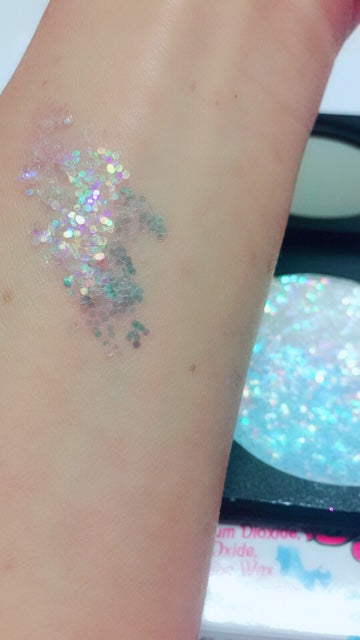 Inked Doll Cosmetics - *FAIRYTALE GODDESS* Iridescent Glitter Pressed Single!