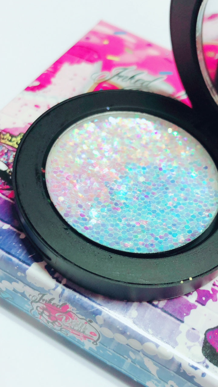 Inked Doll Cosmetics - *FAIRYTALE GODDESS* Iridescent Glitter Pressed Single!