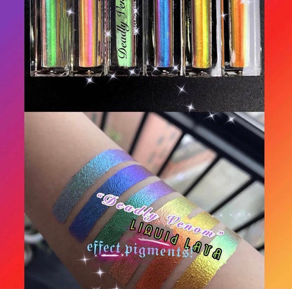 Inked Doll Cosmetics - "LA CHAMELEA" Deadly Venom LIQUID LAVA Effect Pigments