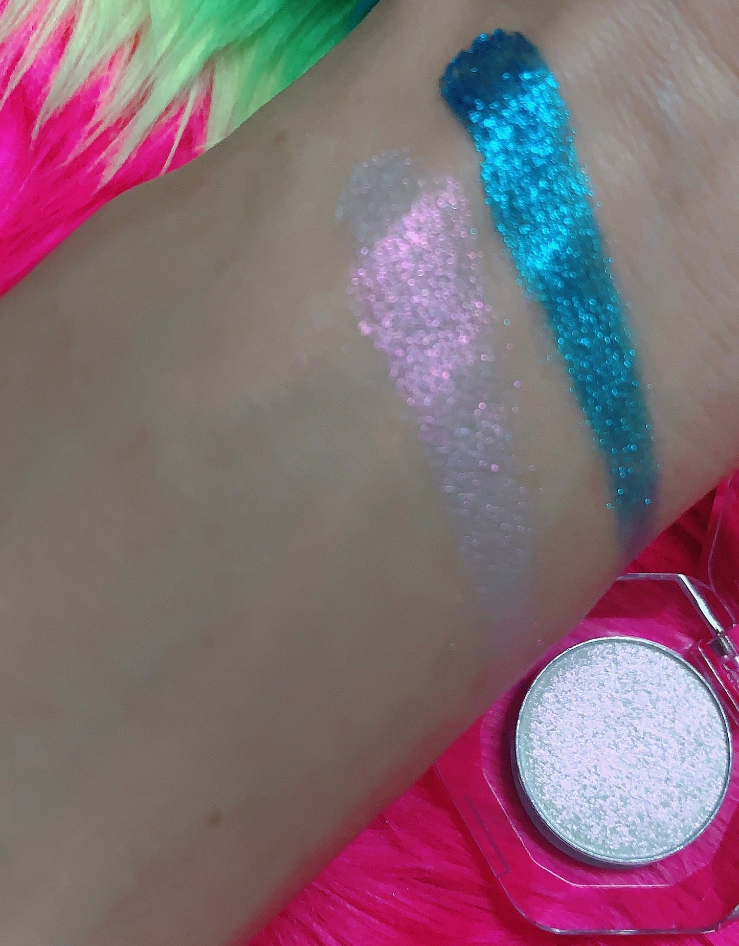 Inked Doll Cosmetics - FROSTED SUGAR Unicorn SKULL Pressed Duochrome