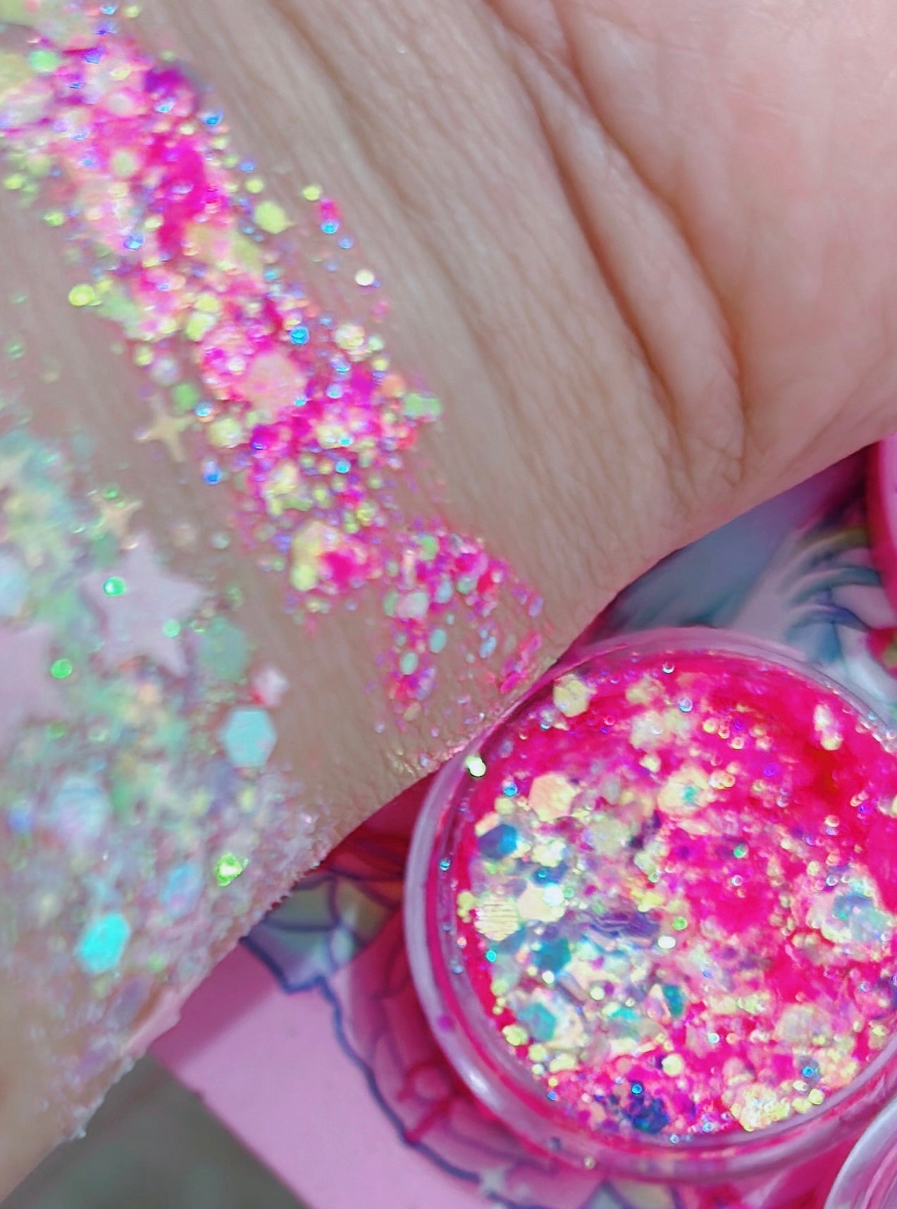 Inked Doll Cosmetics - BACHELORETTE Mermaid Jelly (Face/Body/Hair) Glitter Gel