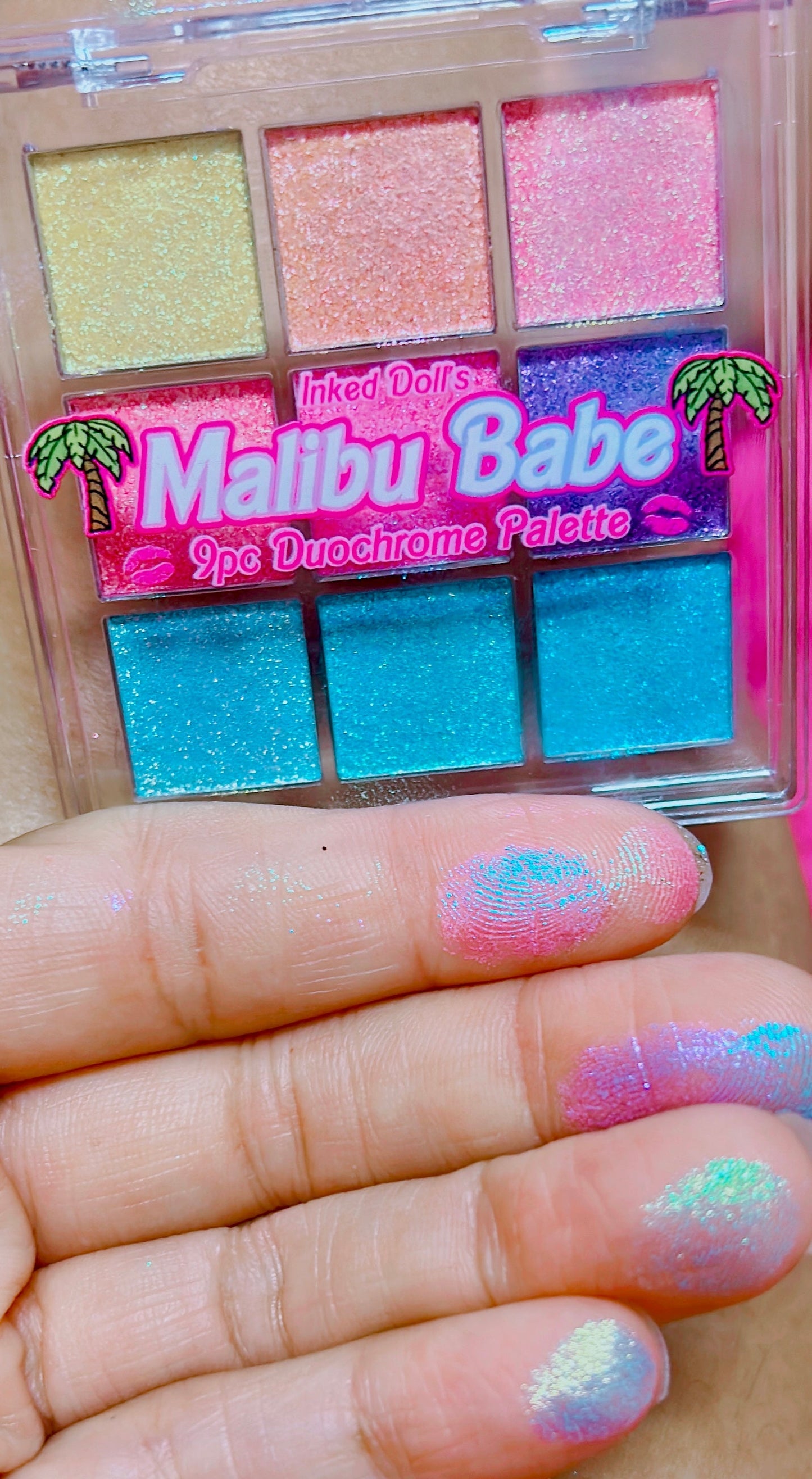 Inked Doll Cosmetics - “MALIBU BABE” 9 pc Duochrome Palette