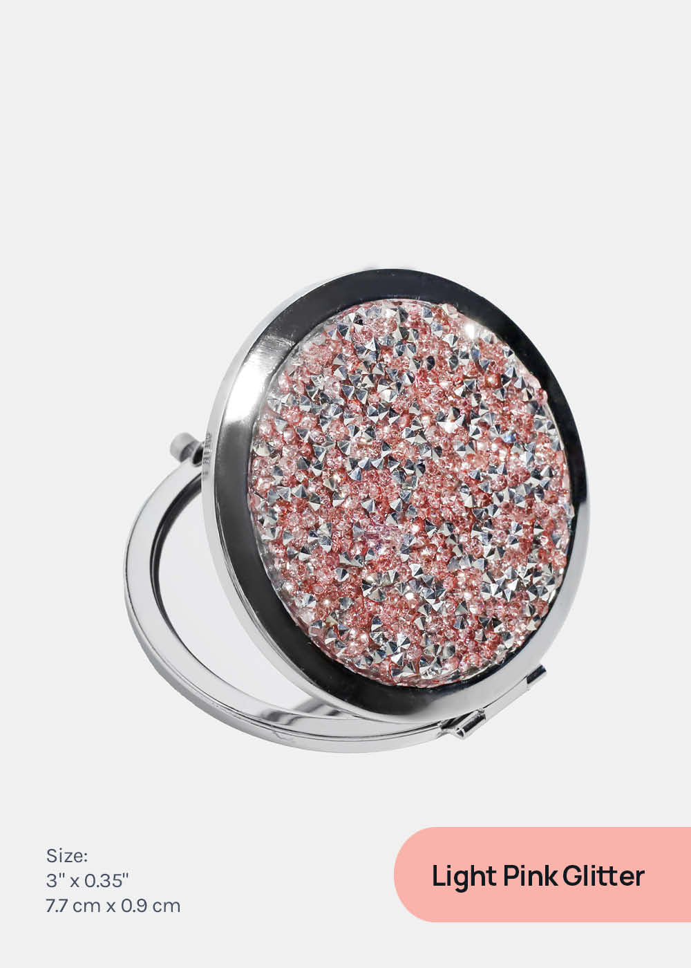 AOA A+ Magnifying Double-Sided Compact Mirror - Glitter