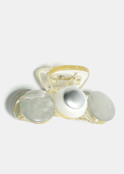 Enamel Circle Jaw Clip
