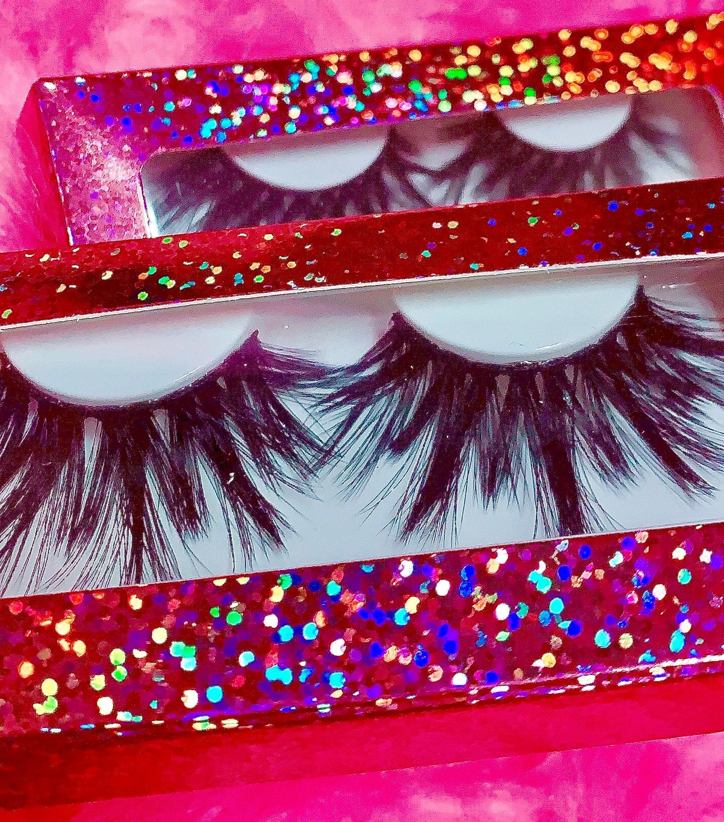 Inked Doll Cosmetics - #$IKKENING 3D DreamDoll Lashes *Pink Holographic* Case