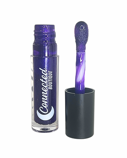 Connected Boutique - Tempted - Dark Purple Glitter Lip Gloss – Sparkle & Shine