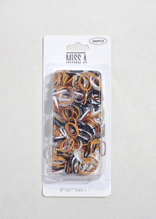 500 PCS Mini Assorted Elastic Rubber Hair Bands