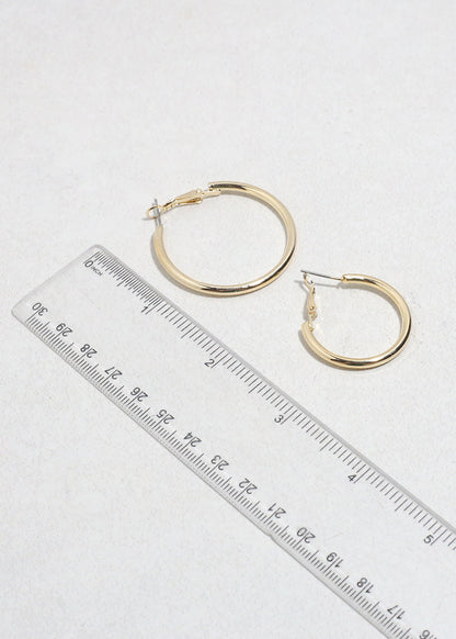 Classic Thick Hoop Earrings - 5mm