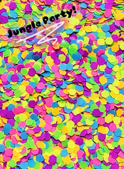 Inked Doll Cosmetics - "JUNGLE PARTY" *UV/BlackLight* Festival FunFetti