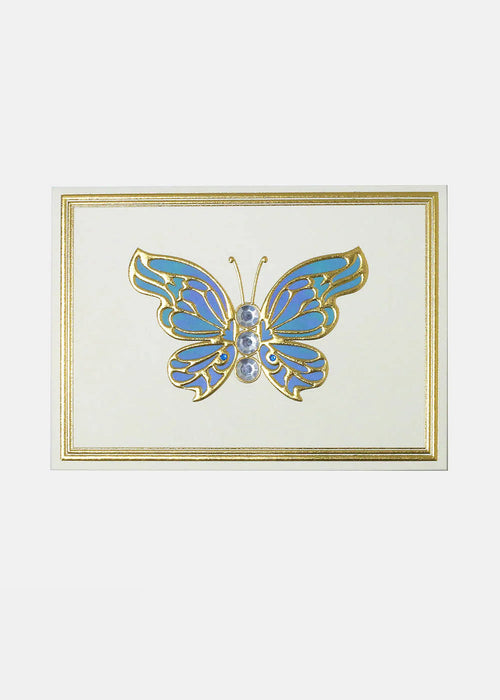 Golden Butterfly Greeting Card