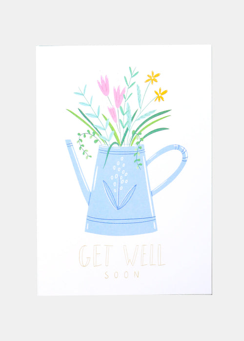 Get Well Soon Flowers Greeting Card 2