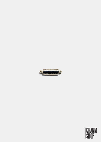 Black Harmonica Locket Charm