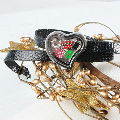 Checkered Flag Locket Charm