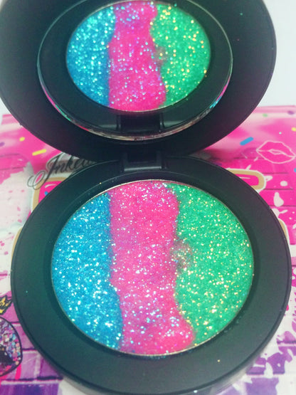 Inked Doll Cosmetics - *MERMAID PRINCESS !* Iridescent Glitter Pressed Single!