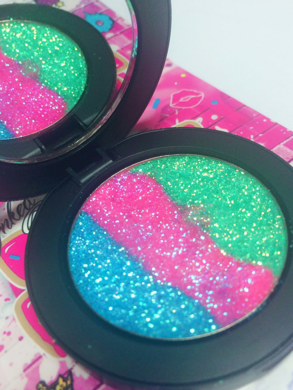 Inked Doll Cosmetics - *MERMAID PRINCESS !* Iridescent Glitter Pressed Single!