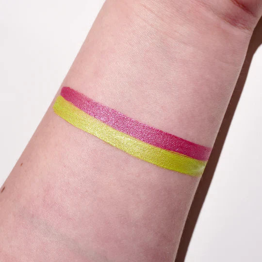 Glisten Cosmetics - Split Liner - Nerds (Shimmer Pink & Lime Green) - Small (3g)