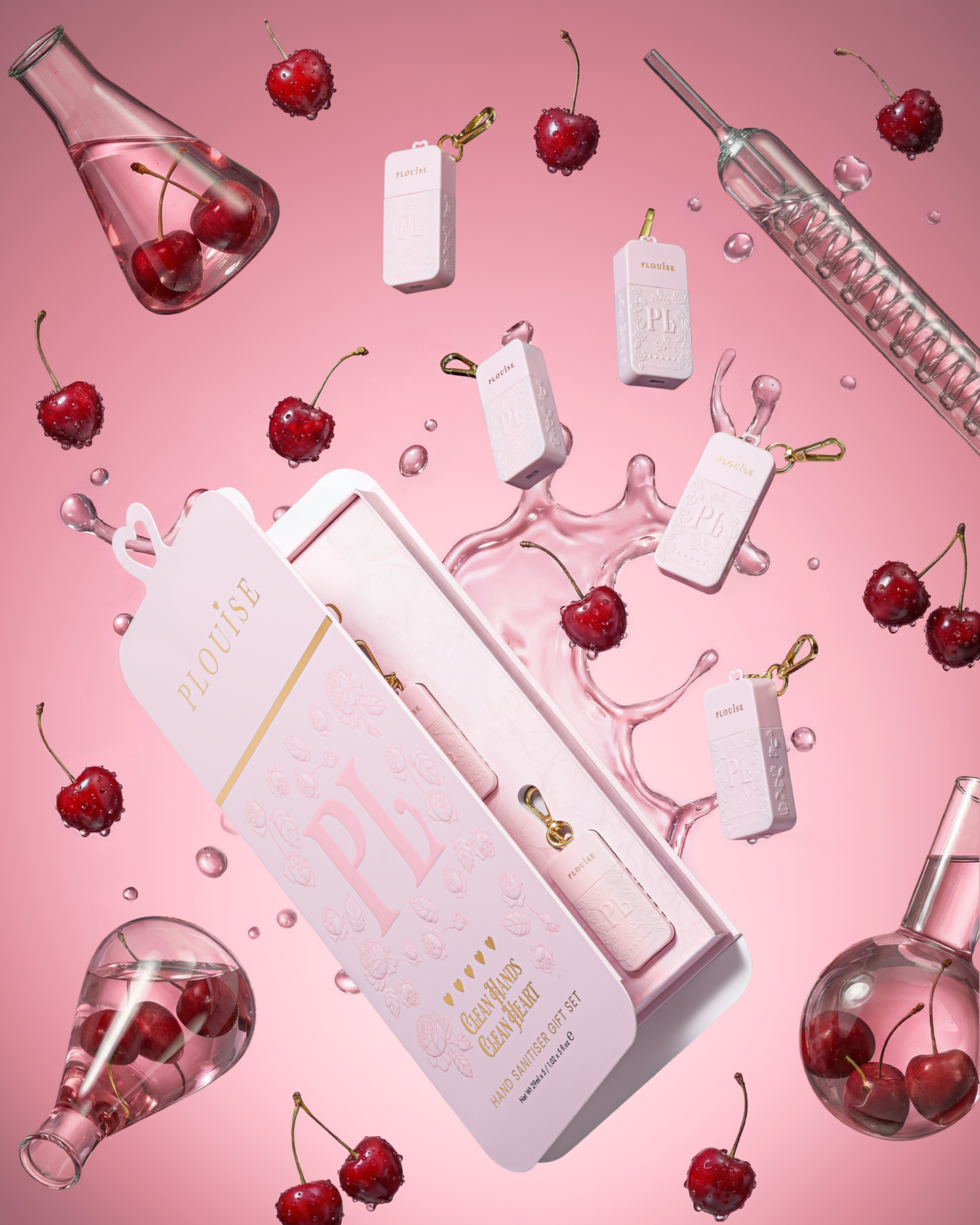 Crystal Lip Trio & Hand Sanitiser Spray PR Gift Set