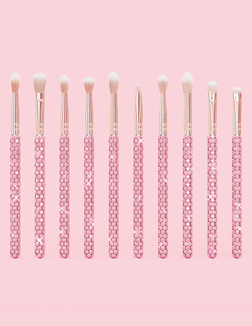 Crystal 20-Piece Eye & Face Makeup Brush Set