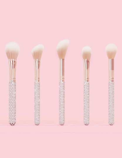 Crystal 20-Piece Eye & Face Makeup Brush Set